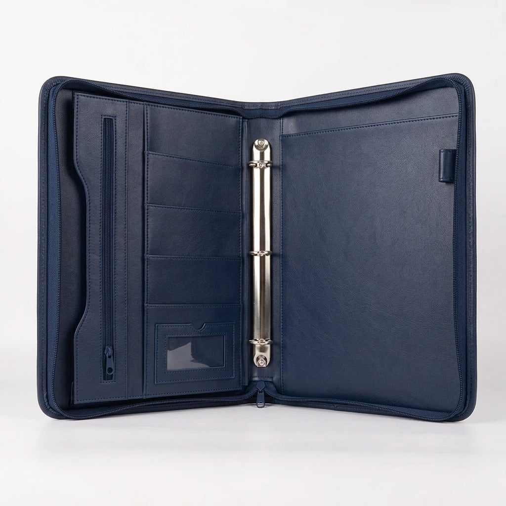 Leather Portfolio Bag With Handle